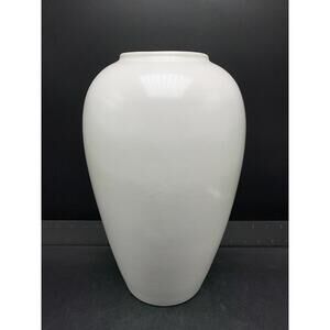 Large Tall White Ceramic Vase Vintage Flower Display Modern Home Decor Haeger